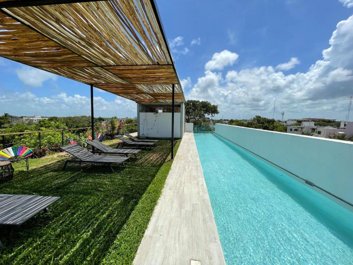 Katalox Jungle Lofts By Simply Comfort Tulum Centre Rooftop Patio & Pool Exterior photo