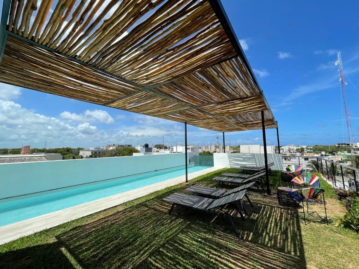 Katalox Jungle Lofts By Simply Comfort Tulum Centre Rooftop Patio & Pool Exterior photo