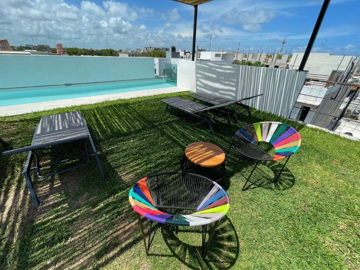 Katalox Jungle Lofts By Simply Comfort Tulum Centre Rooftop Patio & Pool Exterior photo